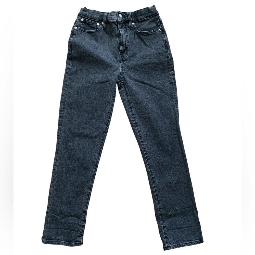 Madewell The Perfect Vintage Jean Lunar Wash Black Gray Size 25 - Picture 3 of 7